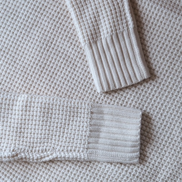 Hatch maternity waffle turtleneck sweater 100% merino wool - Picture 4 of 9